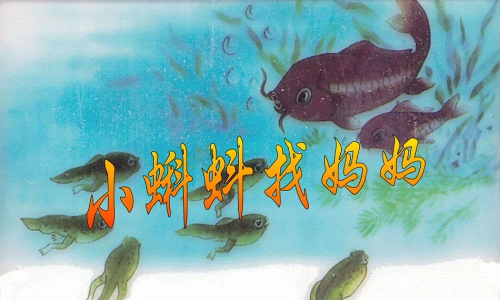 （课堂教学课件2）小蝌蚪找妈妈(1).pptx