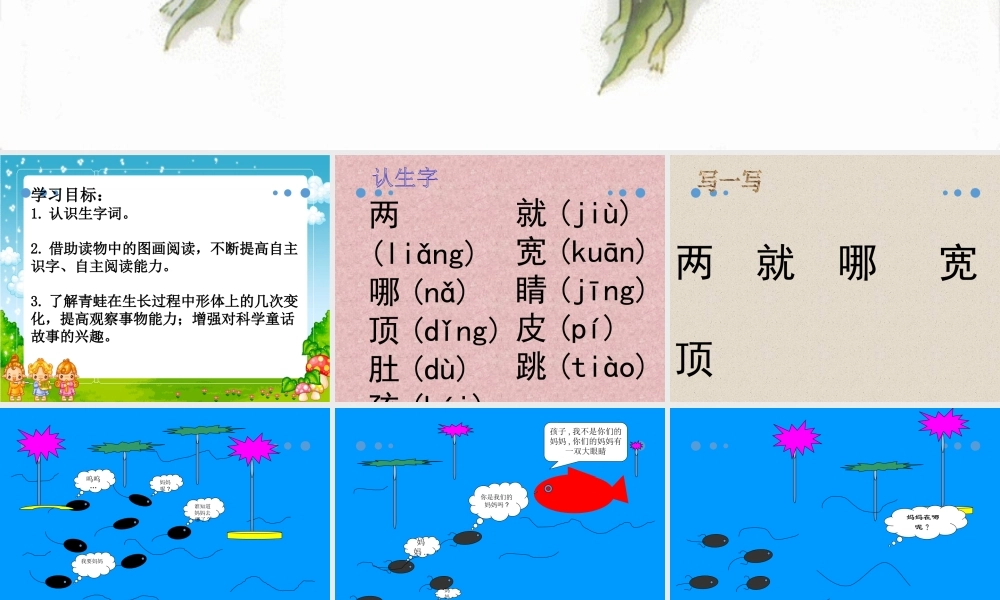 （课堂教学课件2）小蝌蚪找妈妈(1).pptx