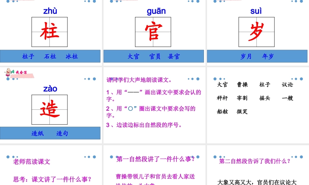 （课堂教学课件5）曹冲称象(1).pptx