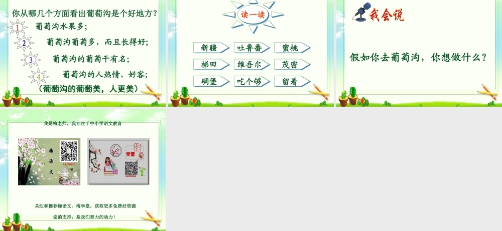 《葡萄沟》课件二(1).pptx