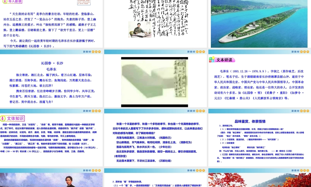 1.1 沁园春长沙课件.pptx