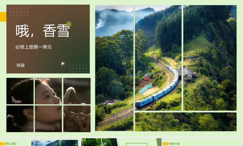 3.2 《哦香雪》-课件-2021-2022学年高中语文统编版（2019）必修上册.pptx