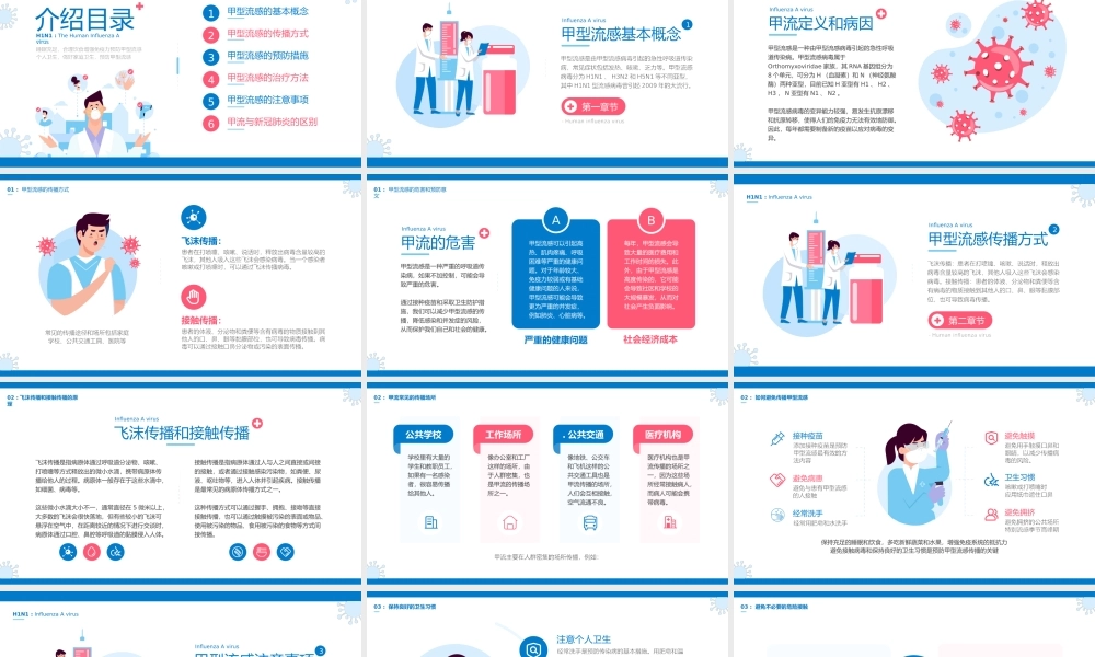 3、甲型流感预防治疗科普介绍PPT.pptx