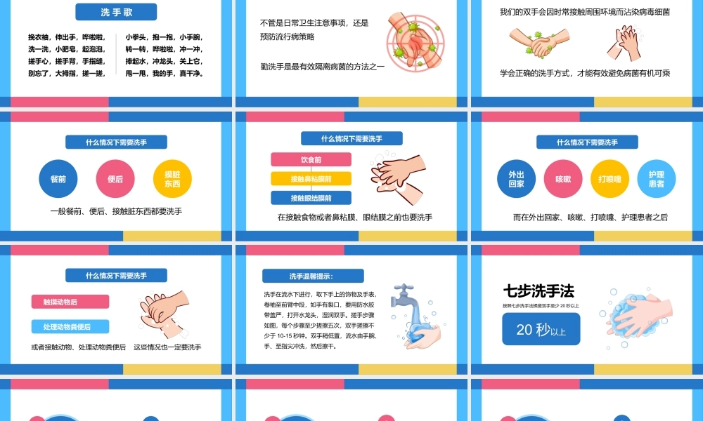 4、七步洗手法健康教育宣传PPT.pptx