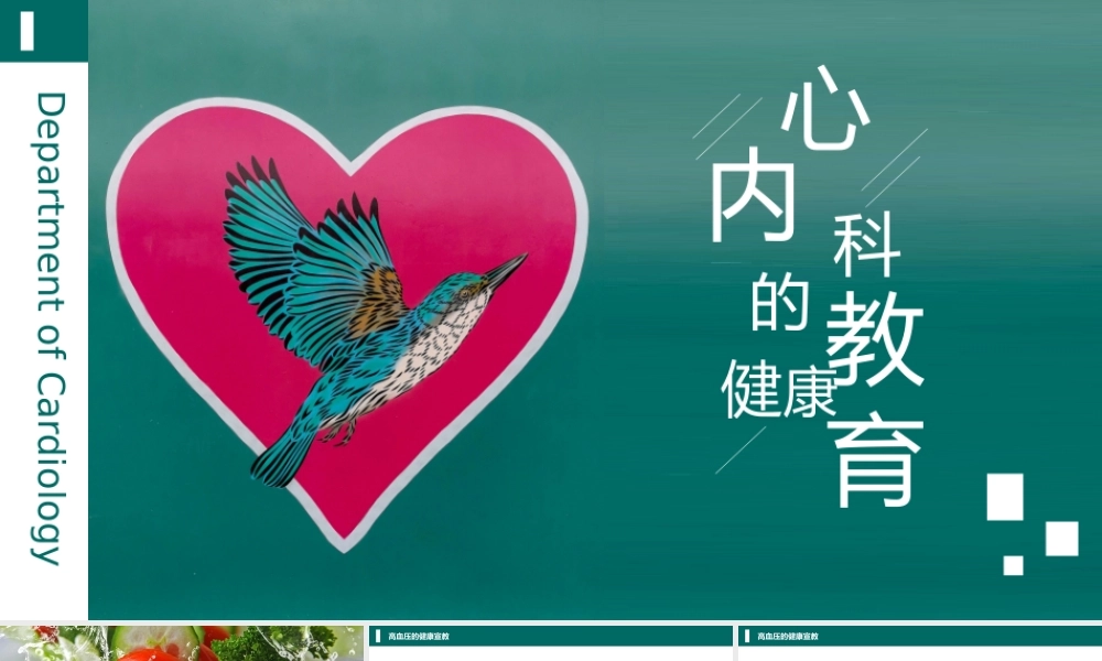 14、心内科心脏常见疾病的健康医疗.pptx