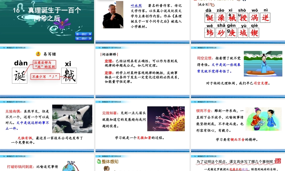 16 真理诞生于一百个问号之后.pptx