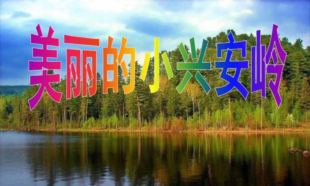 20 美丽的小兴安岭2.pptx