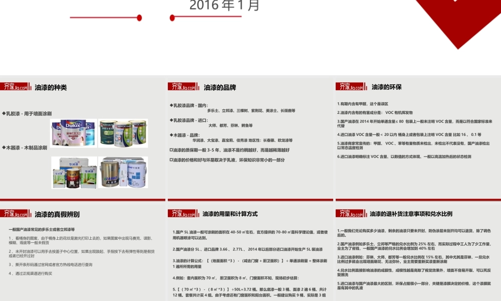 2016-1-7小标品-油漆壁纸（陆雄风）20160107.pptx