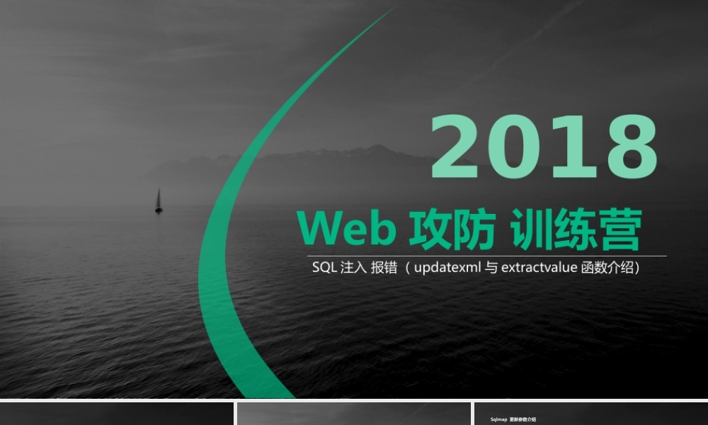 SQL注入 报错（updatexml与extractvalue函数介绍）-01.pptx