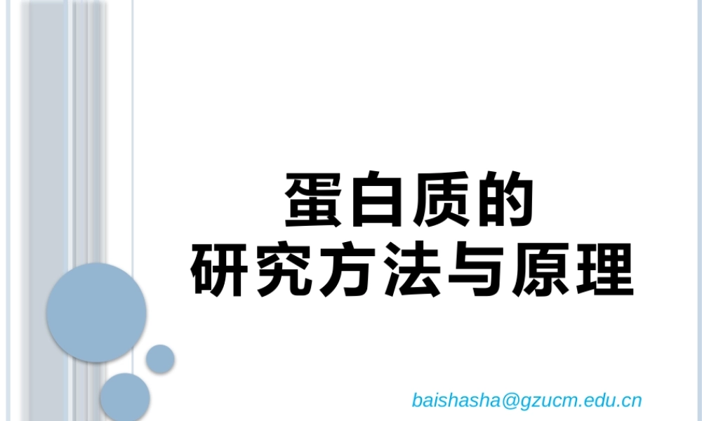 蛋白质分析技术2017-10-20.pptx