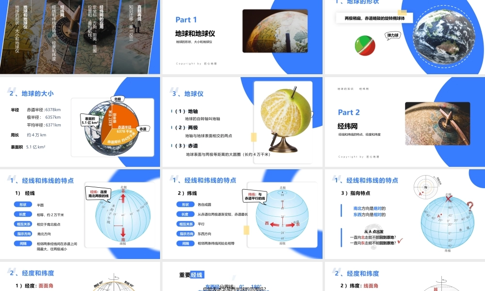 地球知识——经纬网.pptx