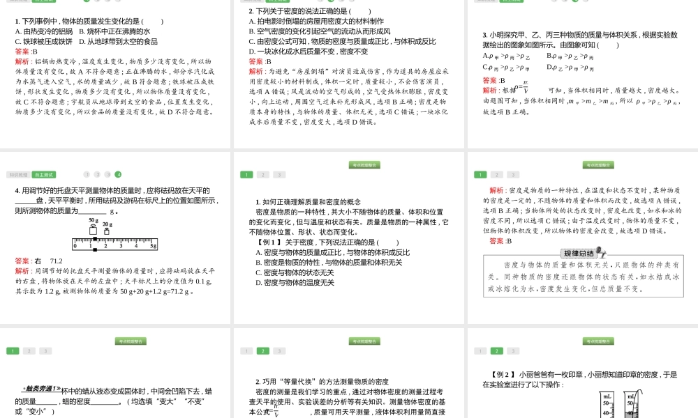 第6课时　质量与密度物理.pptx