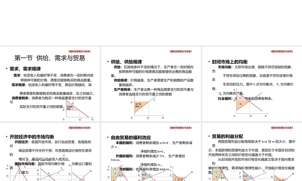 第二章国际贸易基本理论.pptx