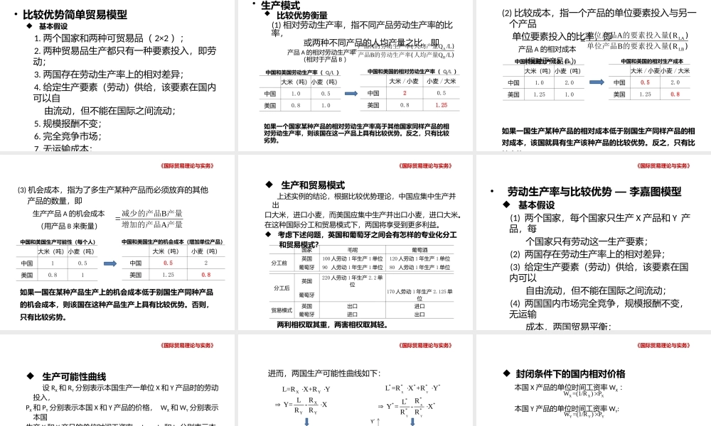 第二章国际贸易基本理论.pptx