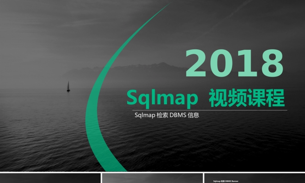 第十五节 Sqlmap检索DBMS信息-01.pptx