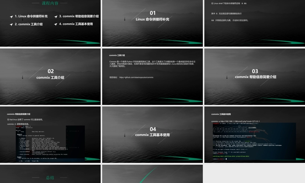第四节 命令执行自动化工具基本使用（Linux拼接符补充）-01.pptx