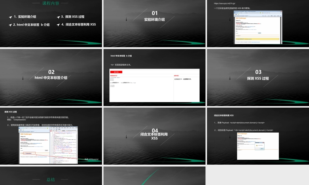 第一节 没有过滤的XSS-01.pptx