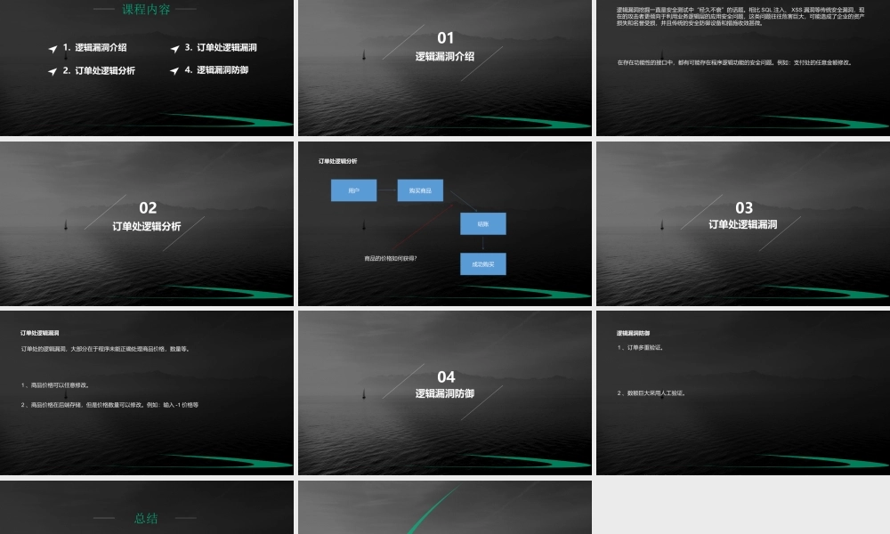 第一节 逻辑漏洞 - 订单金额任意修改-01.pptx