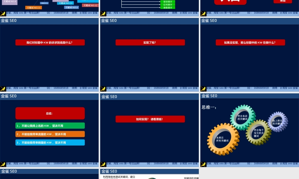 金雀淘宝seo优化——宝贝标题优化.pptx