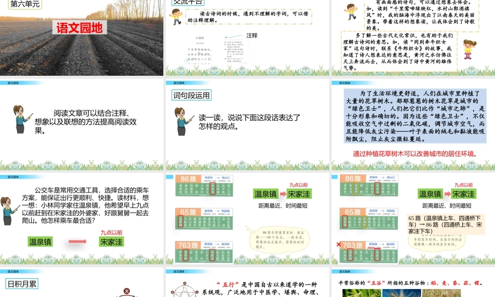 六年级上册语文课件-语文园地六人教（部编版） (共15张PPT).pptx