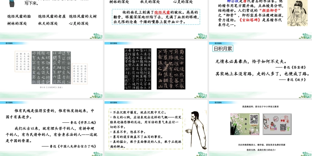 六年级上册语文课件-语文园地八人教（部编版） (共18张PPT)(2).pptx