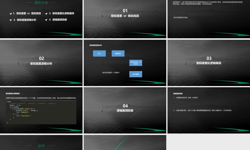 逻辑漏洞 - 密码重置（简单验证码）-01.pptx