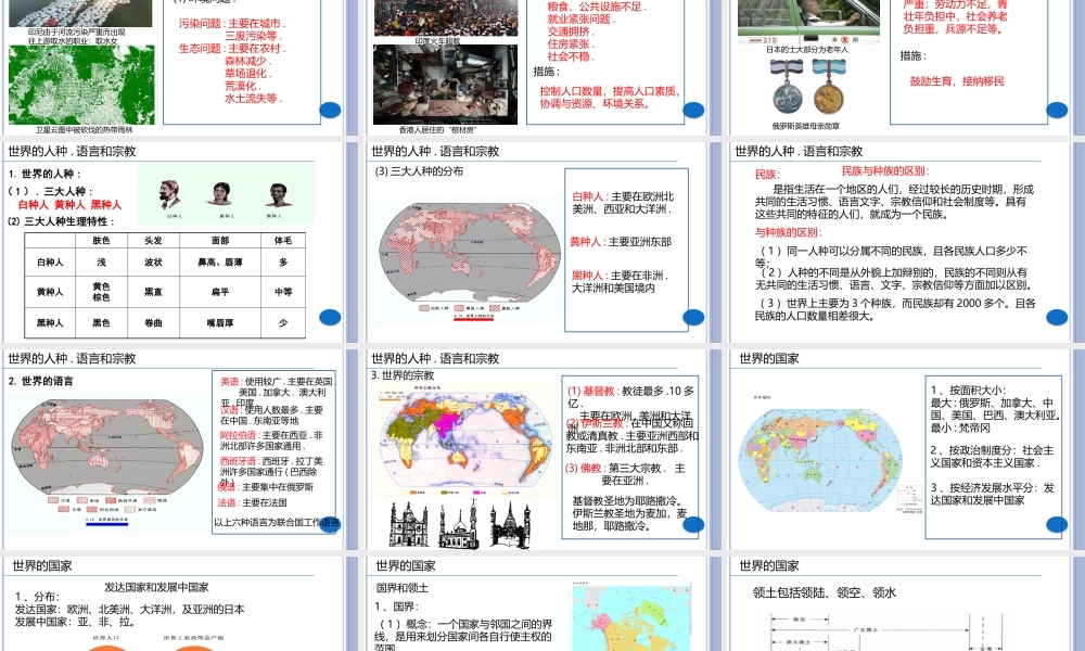 世界的居民与国家（未美化版）.pptx