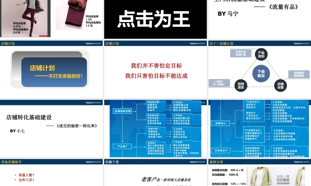 双十一从单品突破到全店转化0910byZDY(1).pptx