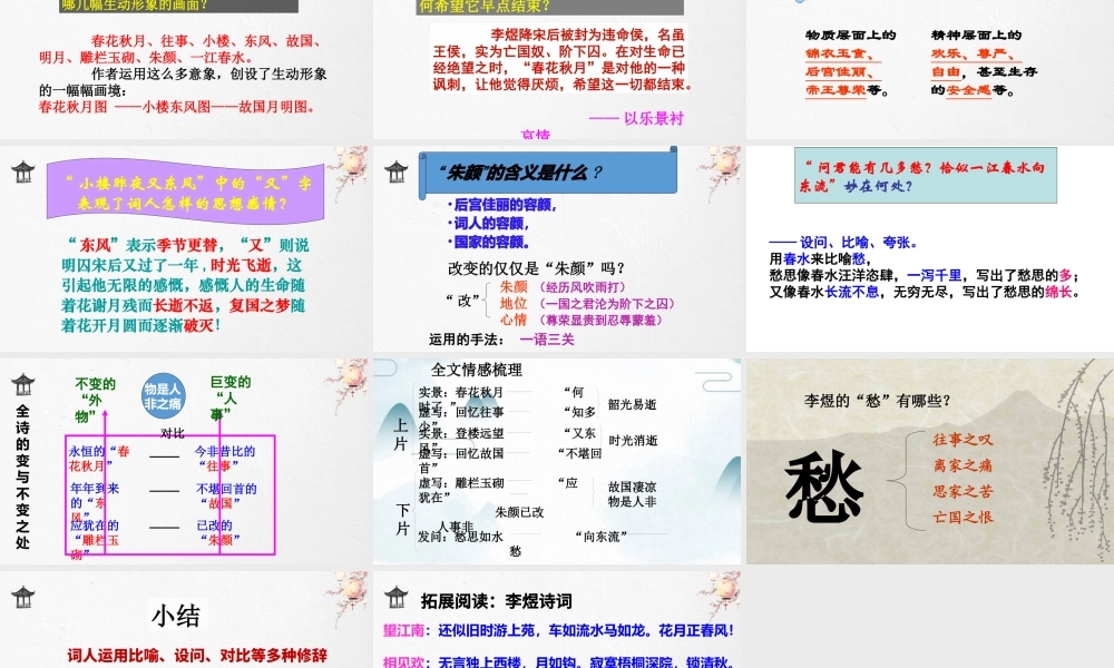 统编版必修上册古诗词诵读《虞美人》课件（21张PPT）.pptx