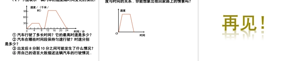 2013-2014学年八年级数学下册课件：19.1.2 函数的图象（第1课时）.ppt