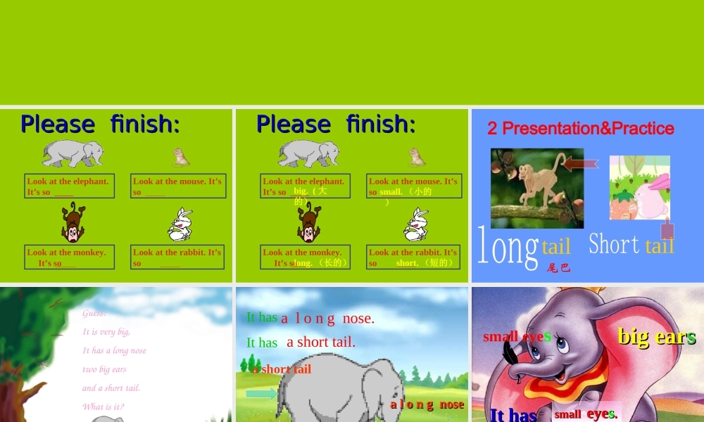 PEP人教版小学三年级英语下册Unit6 At the zoo课件PPT.PPT