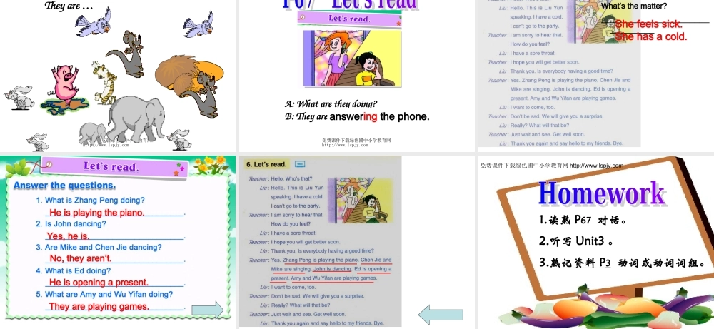 PEP人教版小学六年级下册英语Recycle 2 A Farewell Party课件PPT.ppt