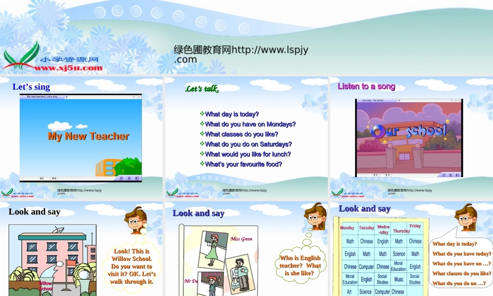 pep小学五年级英语上册recycle1优质课PPT课件2.ppt