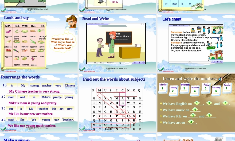 pep小学五年级英语上册recycle1优质课PPT课件2.ppt