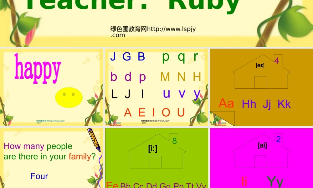pep小学四年级英语上册Recycle 1第三课时优质课课件PPT.ppt