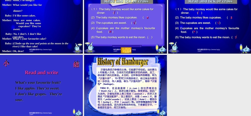 PEP小学五年级英语上册U3L6.ppt