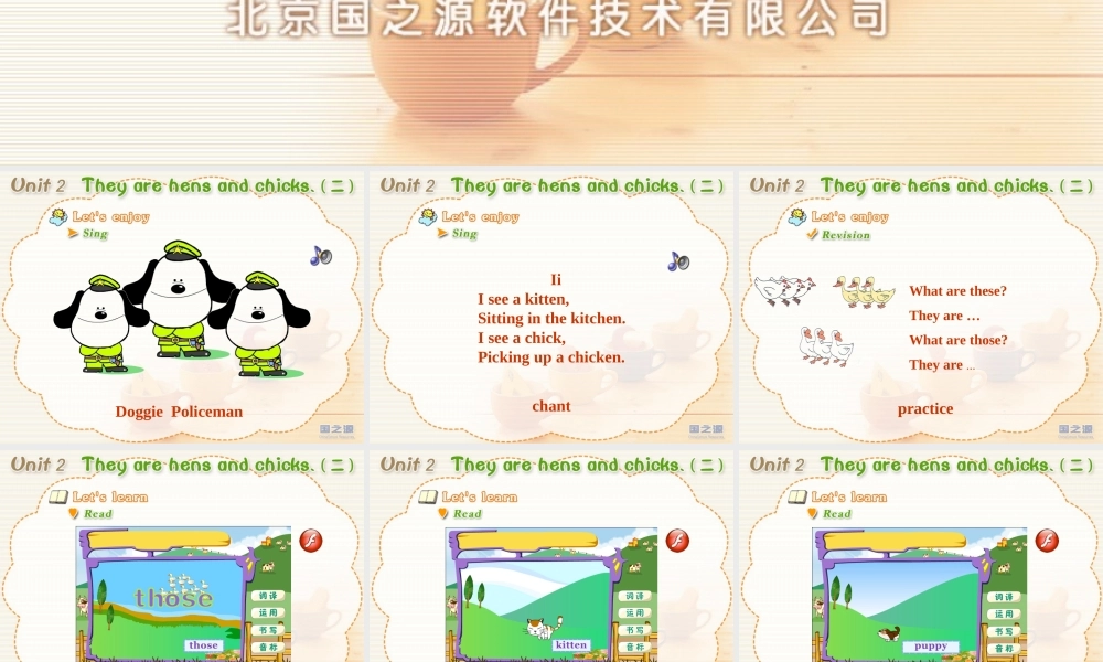 Unit 2 they are hens and chicks (二).ppt