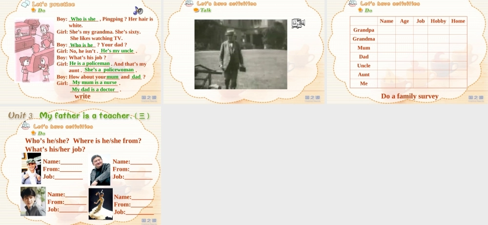 Unit 3 My father is a teacher.(三).ppt