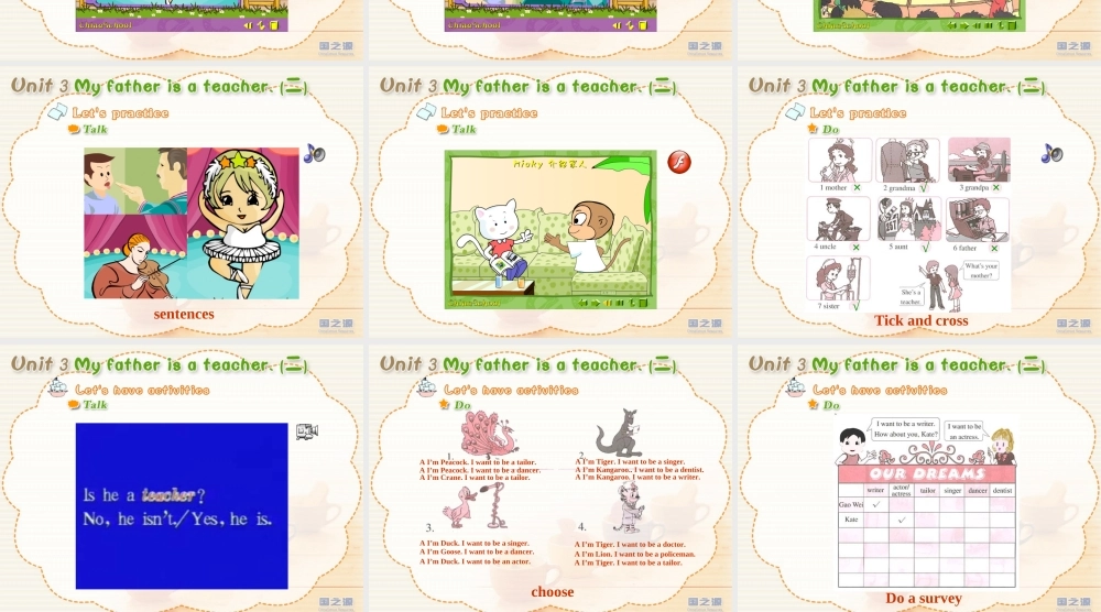 Unit 3 My father is a teacher. (二).ppt