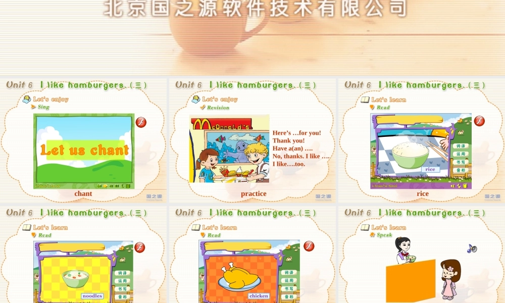 Unit 6 I like hamburgers.(三).ppt