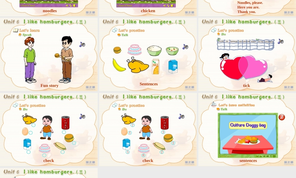 Unit 6 I like hamburgers.(三).ppt