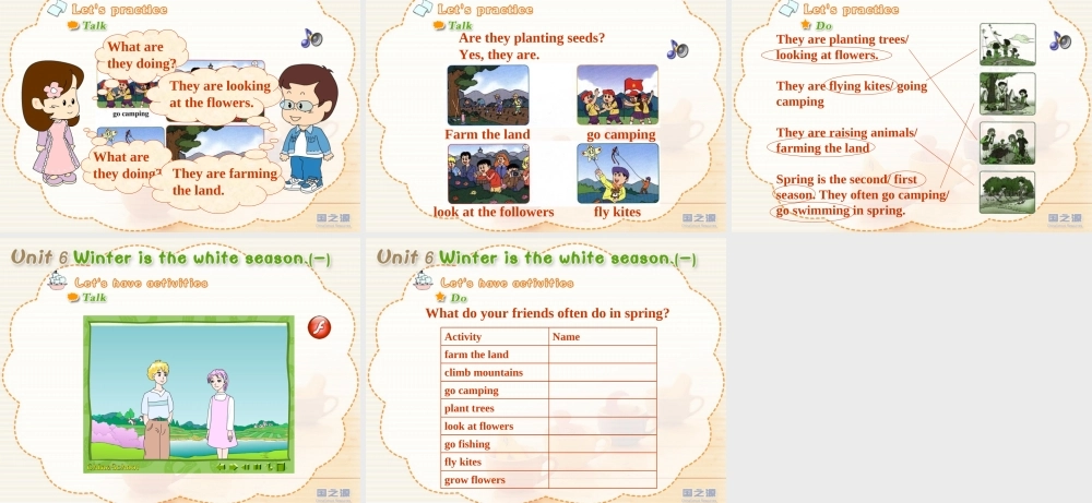 Unit 6 Winter is the white season.(一).ppt