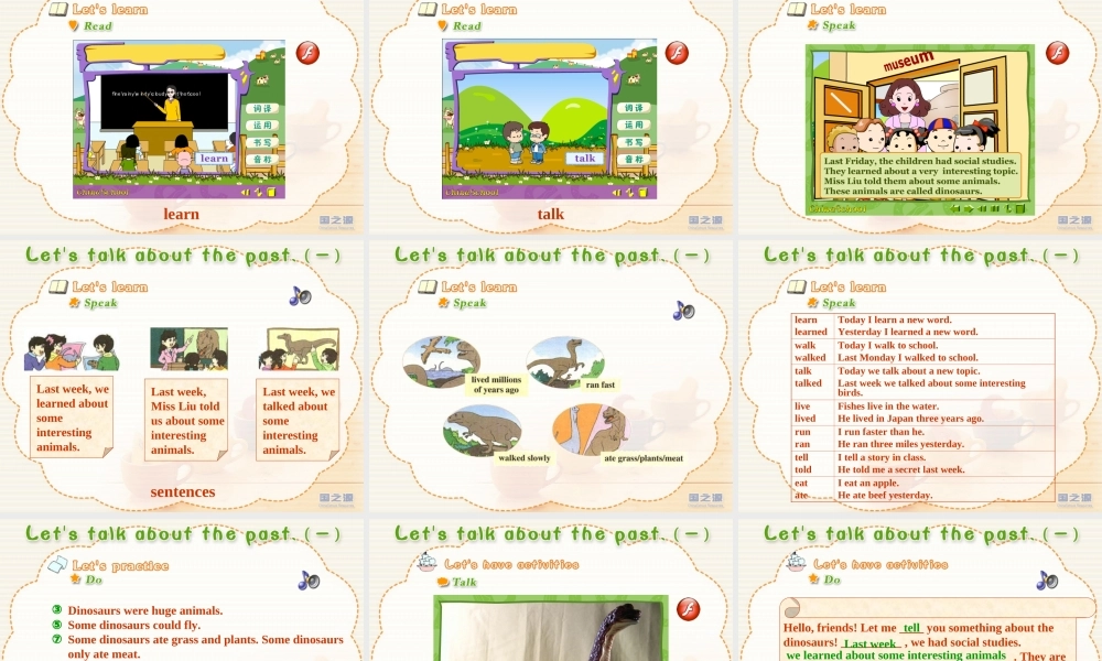 unit2 let's talk about the past(一).ppt