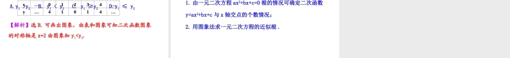 初中数学教学课件：22.2用函数观点看一元二次方程（人教版九年级上）.ppt