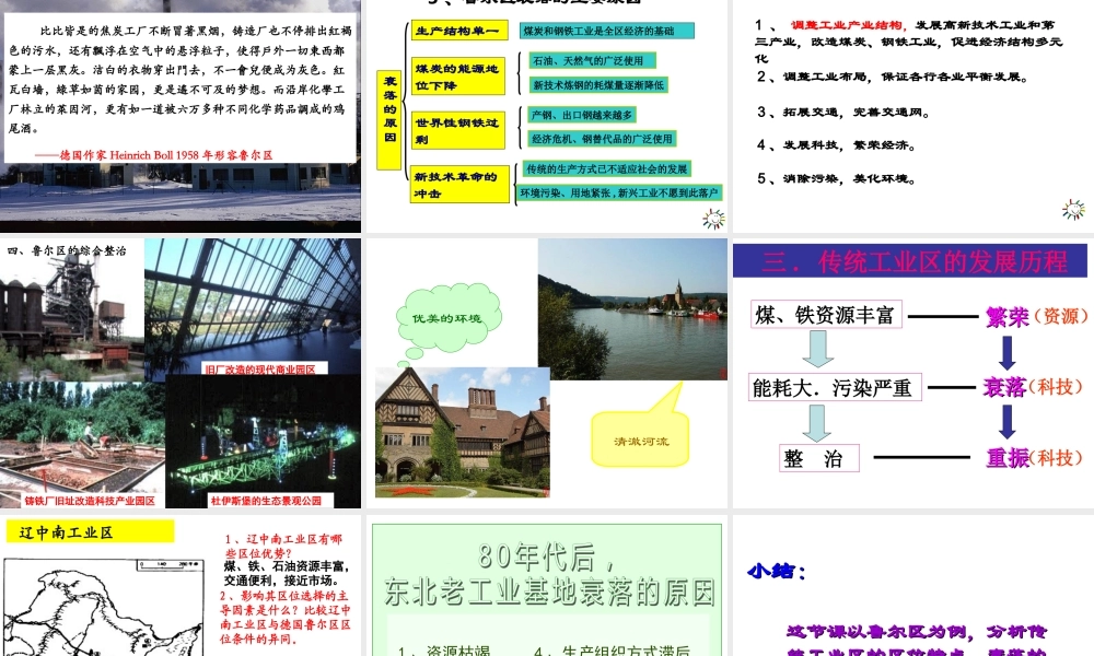 传统工业区与新工业区(课件).ppt