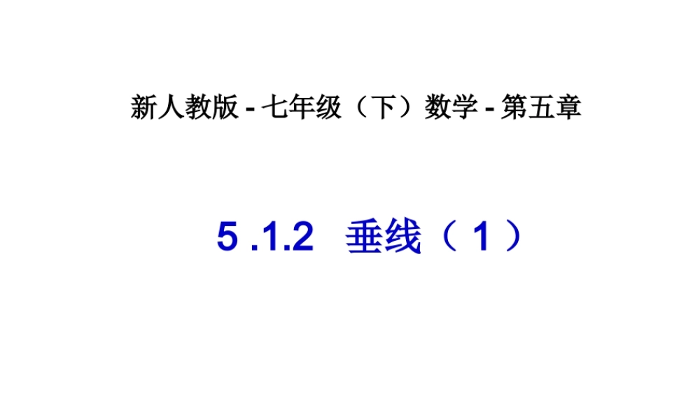 垂线(1)-数学-人教版新教材-下册-初中-一年级-第五章-第一节.ppt