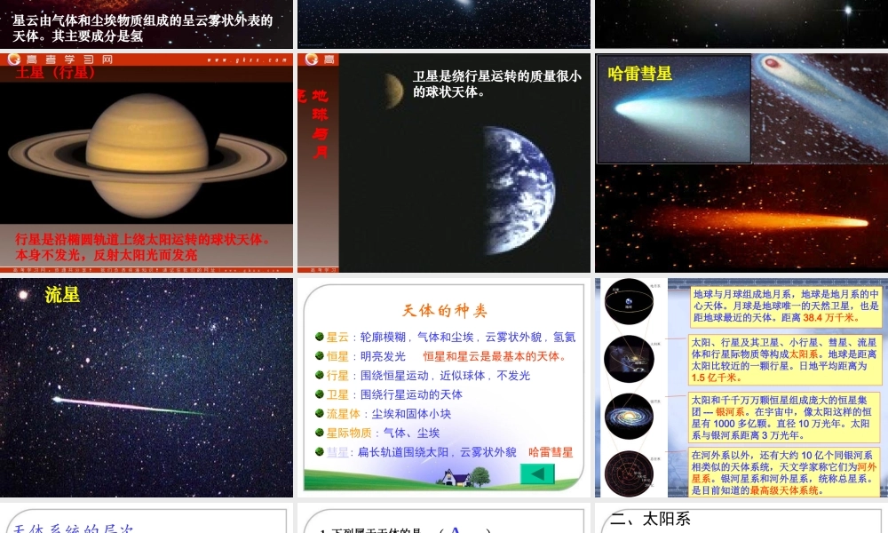 地球在宇宙中.ppt