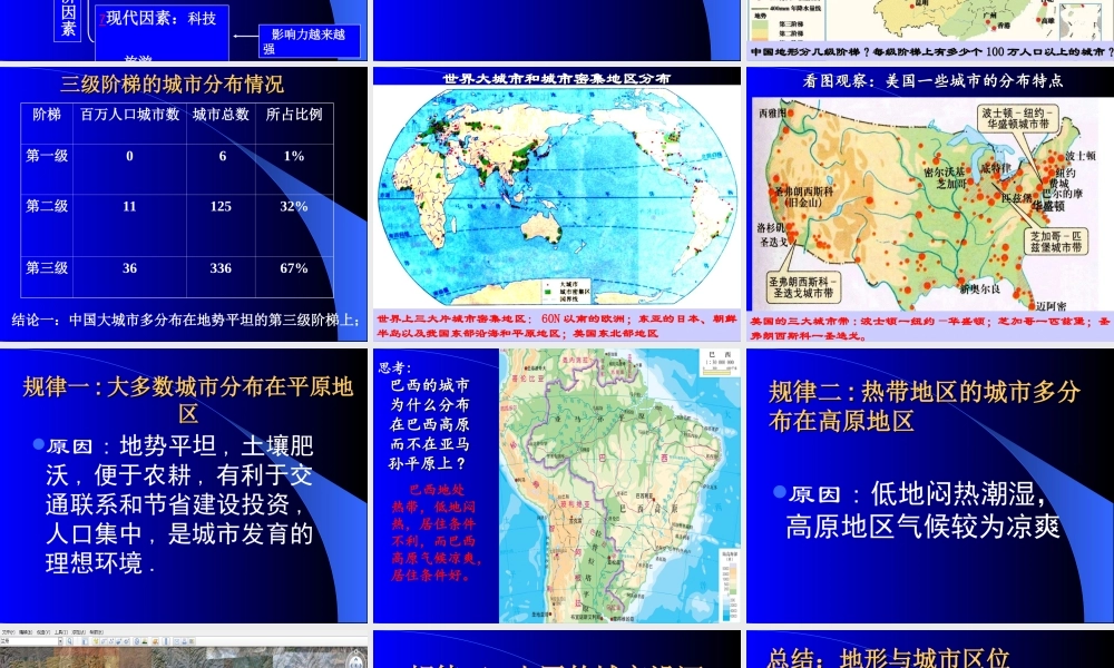 课1 4.1 自然条件对城市的影响（1.5个课时）.ppt