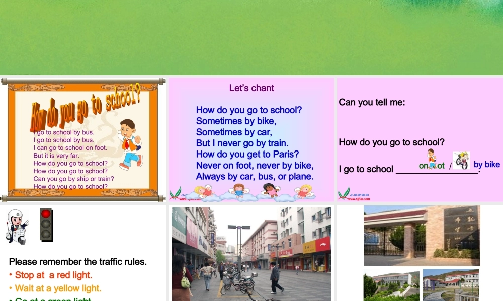人教PEP版英语六上《unit 1 how do you go there》PPT课件之一[www.edudown.net].ppt