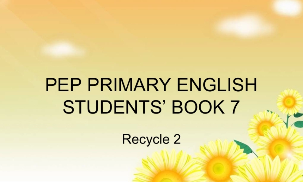 人教PEP版英语六上《 Recycle 2》PPT课件[www.edudown.net].ppt